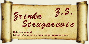 Zrinka Strugarević vizit kartica